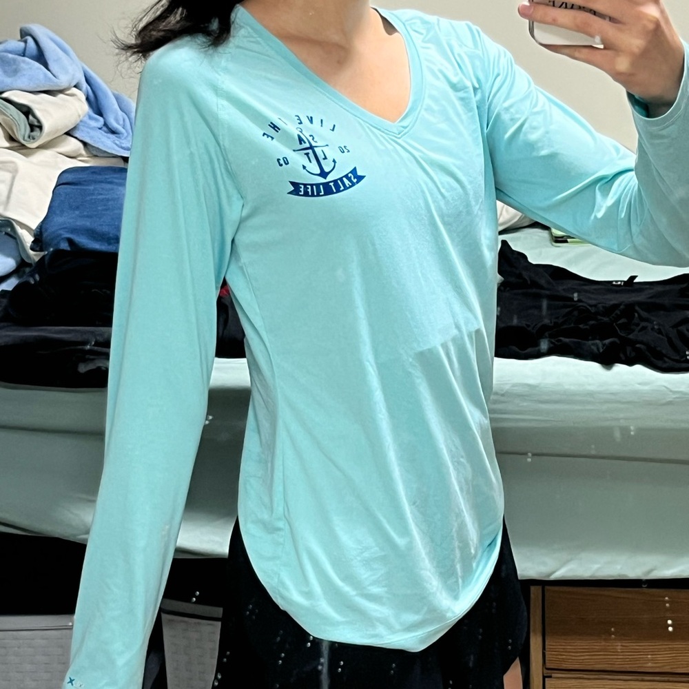 Turquoise Salt Life Long Sleeve
